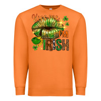 Carrot St. Patrick's Kiss me I'm Irish with lip Premium Sweatshirt - HowdyJamesFarm