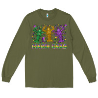 Army Green mardi gras crawfish Long Sleeve Tee - LillyAllenDesigns