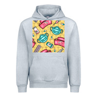 Heather Grey nurse medicine seamless pattern Urban Hoodie - BundleAndBundleShop