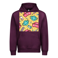 Mauve Wine nurse medicine seamless pattern Urban Hoodie - BundleAndBundleShop