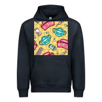 Navy nurse medicine seamless pattern Urban Hoodie - BundleAndBundleShop