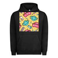 Pigment Black nurse medicine seamless pattern Urban Hoodie - BundleAndBundleShop