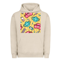 Pigment French Oak nurse medicine seamless pattern Urban Hoodie - BundleAndBundleShop