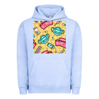 Pigment Grape Ice nurse medicine seamless pattern Urban Hoodie - BundleAndBundleShop