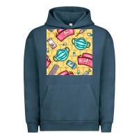 Pigment Midnight Navy nurse medicine seamless pattern Urban Hoodie - BundleAndBundleShop
