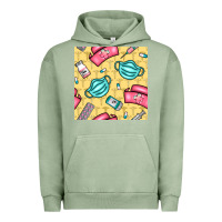 Pigment Oil Green nurse medicine seamless pattern Urban Hoodie - BundleAndBundleShop