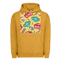 Pigment Peanut Butter nurse medicine seamless pattern Urban Hoodie - BundleAndBundleShop