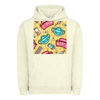 Pigment Pistachio nurse medicine seamless pattern Urban Hoodie - BundleAndBundleShop