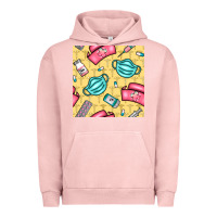 Pigment Salmon nurse medicine seamless pattern Urban Hoodie - BundleAndBundleShop