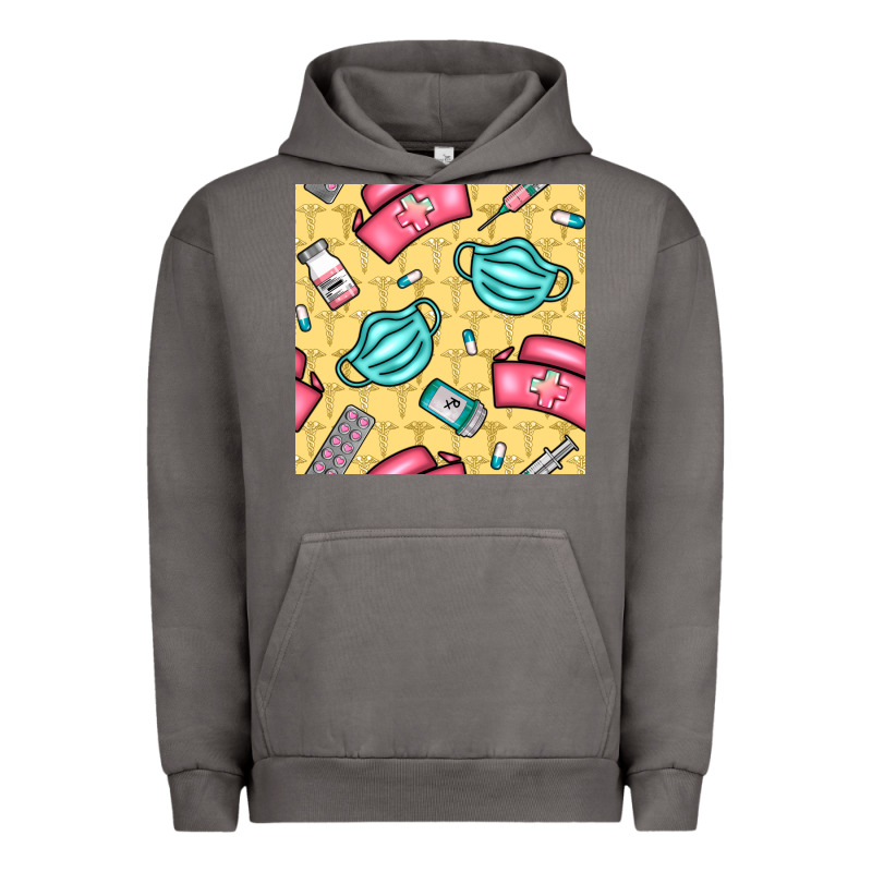 Nurse Medicine Seamless Pattern Urban Hoodie by BundleAndBundleShop | Teevron