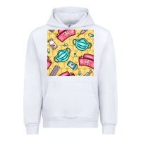White nurse medicine seamless pattern Urban Hoodie - BundleAndBundleShop