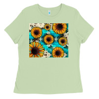 Matcha gemstone sunflower Ladies Tee - JahusDesignShop