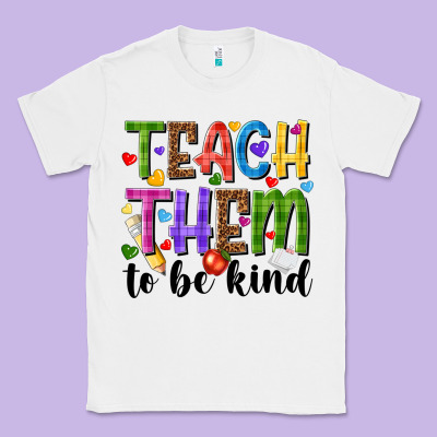 Teach Them To Be Kind Classic Tee Designed By Nancycooperartshop