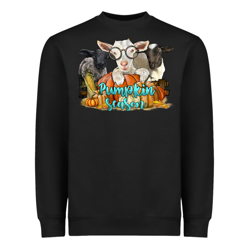 Pumpkin Season With Baby Sheeps And Goat Heavyweight Sweatshirt by LillyAllenDesigns | Teevron