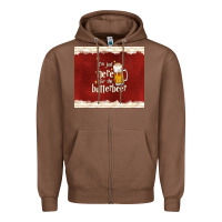 Chestnut i'm just here for the butterbeer Zipper Hoodie - TumblerDesignByShophia