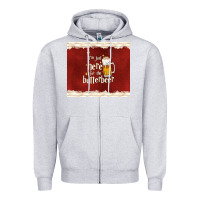 Heather Grey i'm just here for the butterbeer Zipper Hoodie - TumblerDesignByShophia