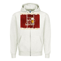Oatmeal Heather i'm just here for the butterbeer Zipper Hoodie - TumblerDesignByShophia