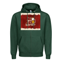 Sports Green i'm just here for the butterbeer Zipper Hoodie - TumblerDesignByShophia