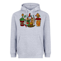 Heather Grey Mexican coffee cups Mexico Heavyweight Hoodie - HowdyJamesFarm