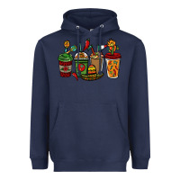 Navy Mexican coffee cups Mexico Heavyweight Hoodie - HowdyJamesFarm