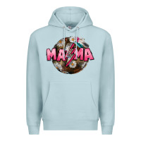 Blue Mist Mama lightning bolt Mother's Day Premium Hoodie - CowGirlArtShop