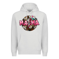 Dove Grey Mama lightning bolt Mother's Day Premium Hoodie - CowGirlArtShop
