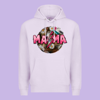 Mama Lightning Bolt Mother's Day Premium Hoodie Designed By Cowgirlartshop