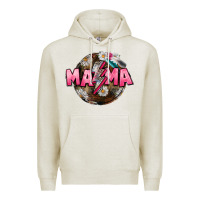 Oatmeal Heather Mama lightning bolt Mother's Day Premium Hoodie - CowGirlArtShop