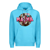 Ocean Blue Mama lightning bolt Mother's Day Premium Hoodie - CowGirlArtShop