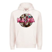 Pale Pink Mama lightning bolt Mother's Day Premium Hoodie - CowGirlArtShop