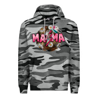Slate Camo Mama lightning bolt Mother's Day Premium Hoodie - CowGirlArtShop
