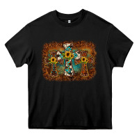 Black cross backgraund Heavy Core Tee - JahusDesignShop