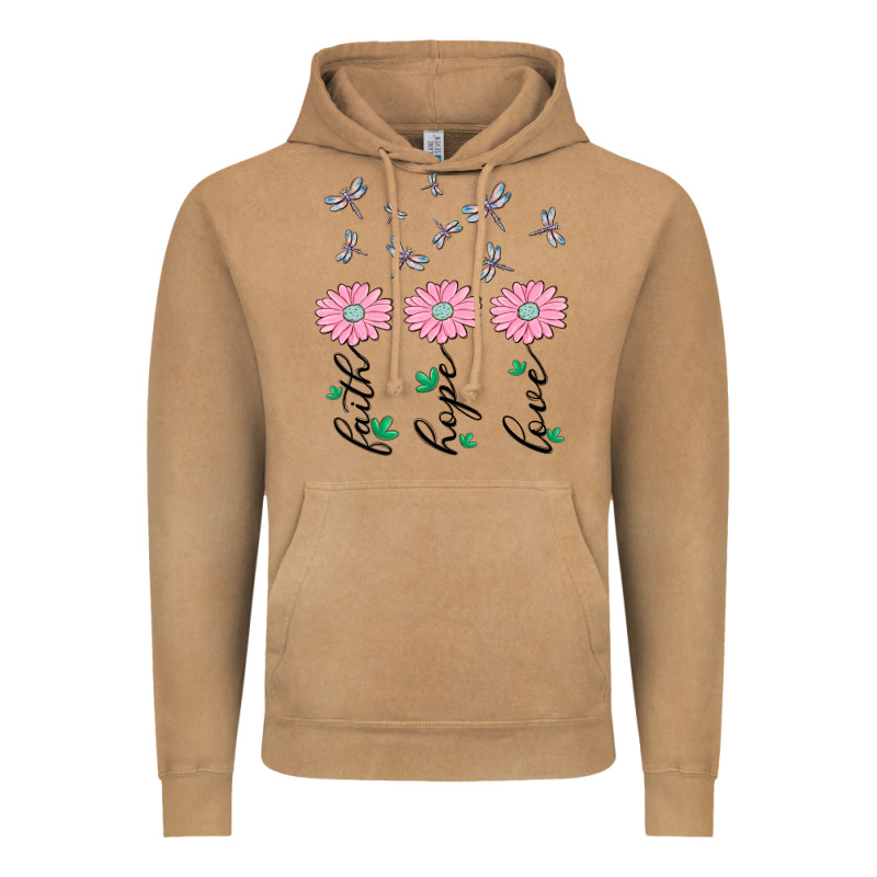 Faith Hope Love Vintage Hoodie by MaliasSmallBusiness | Teevron