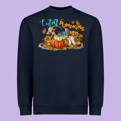 Cutest Pumpkin In The Patch Heavyweight Sweatshirt Designed By Lillyallendesigns