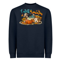 Navy Cutest Pumpkin In The Patch Heavyweight Sweatshirt - LillyAllenDesigns