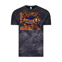 Cloud Black tiger america Vintage Tee - NancyCooperArtShop