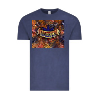 Vintage Denim tiger america Vintage Tee - NancyCooperArtShop