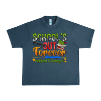 Midnight Navy schools out forever Urban Heavy Tee - NancyCooperArtShop