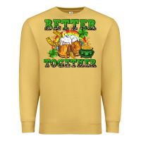 Antique Gold Better together St. Patrick's Day Premium Sweatshirt - CowGirlArtShop