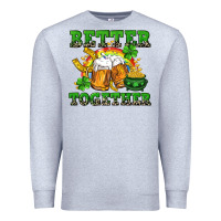 Heather Grey Better together St. Patrick's Day Premium Sweatshirt - CowGirlArtShop