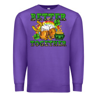 Purple Better together St. Patrick's Day Premium Sweatshirt - CowGirlArtShop