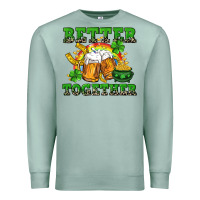 Seafoam Better together St. Patrick's Day Premium Sweatshirt - CowGirlArtShop