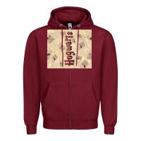 Burgundy hogwarts with letters Zipper Hoodie - TumblerDesignByShophia