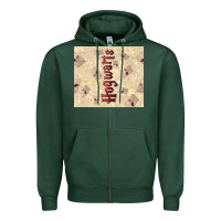 Sports Green hogwarts with letters Zipper Hoodie - TumblerDesignByShophia
