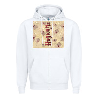 White hogwarts with letters Zipper Hoodie - TumblerDesignByShophia