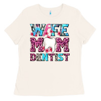Bone Wife Mom Dentist With Tooth And Floss Ladies Tee - AdoDesignShop