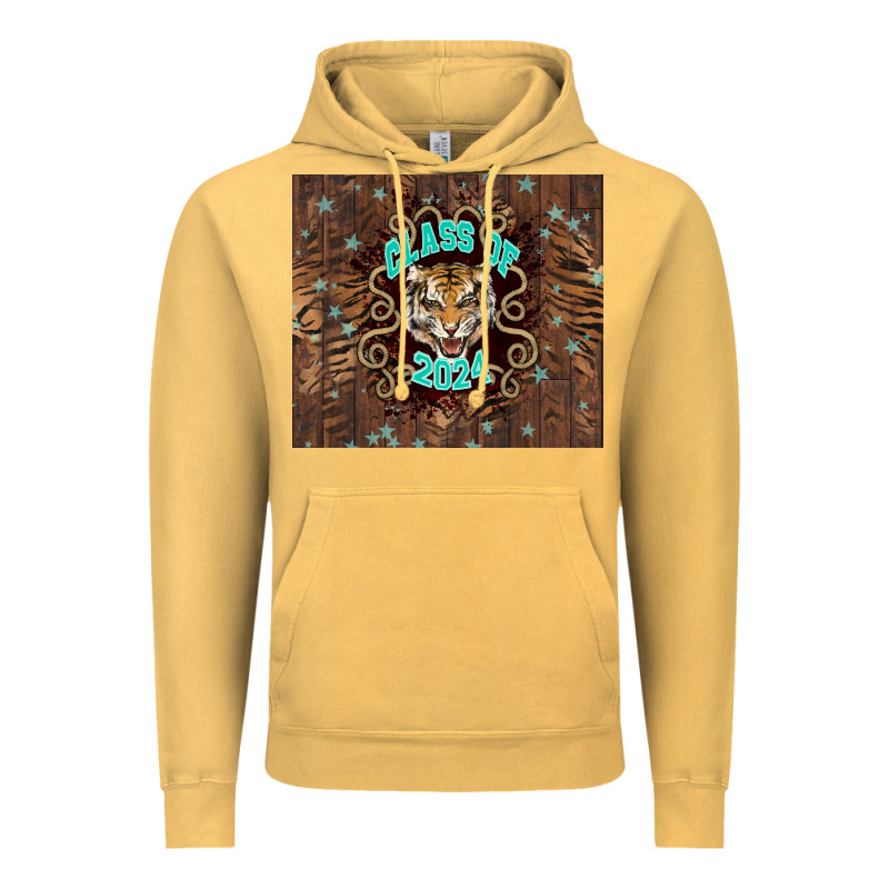 Class Of 2024 Tiger Vintage Hoodie by NancyCooperArtShop | Teevron