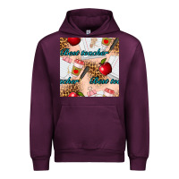 Mauve Wine Best Teacher Seamless Pattern Urban Hoodie - BundleAndBundleShop