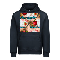 Navy Best Teacher Seamless Pattern Urban Hoodie - BundleAndBundleShop