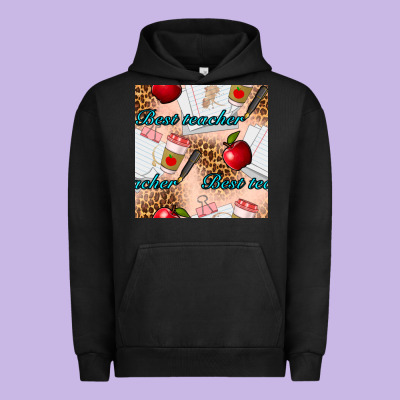 Best Teacher Seamless Pattern Urban Hoodie Designed By Bundleandbundleshop
